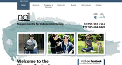 Desktop Screenshot of niagaracentreforindependentliving.org